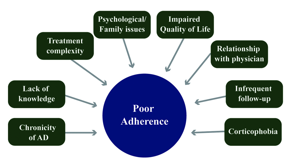 Factors contributing to poor adherence.[19,20,21]