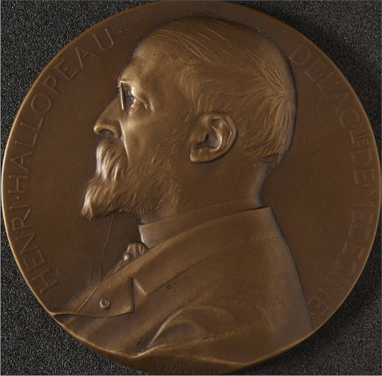 Round bronze medal of Hallopeau. Image credit: J.C. Chaplain, French, 1907.Science Museum Group. This image is distributed under the terms of the Creative Commons Attribution-NonCommercial 4.0 International License.